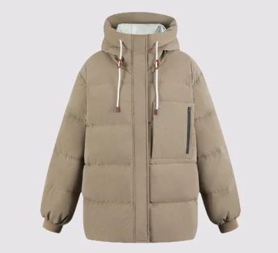 Vêtements d'extérieur d'hiver Veste matelassée en coton Veste matelassée mi-longue Manteau à capuchon pour femmes épaisses